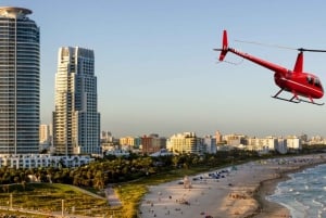 Miami Beach: 30 minutters privat luksushelikoptertur i solnedgangen