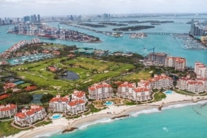 Miami Beach: Tour particular de 30 minutos de helicóptero de luxo ao pôr do sol