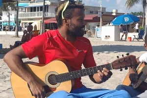 Miami : Leçon de guitare sur la plage