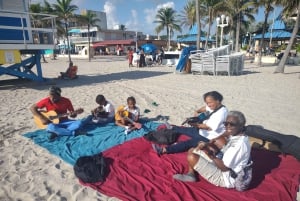 Miami: Lección de guitarra en la playa