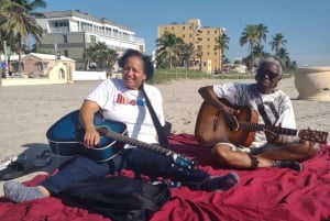 Miami - en gitarrlektion Gitarrlektion på stranden