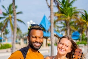 Miami: Lección de guitarra en la playa