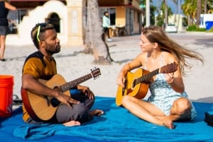 Miami: Lección de guitarra en la playa