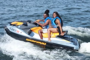 Miami Beach: Alquiler anticipado de moto acuática con paseo en barco