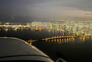 Miami Beach: Night Lights Private Air Tour - Free Champagne