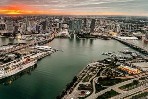 Miami Beach: Night Lights Private Air Tour - Free Champagne