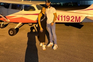 Miami Beach: Night Lights Private Air Tour - Free Champagne