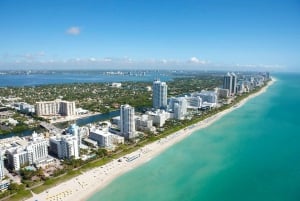 Miami Beach: Luxe privétour per vliegtuig met champagne