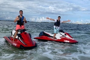 Miami - ett äventyr Guidade jetski-äventyr i Biscayne Bay och Miami Beach