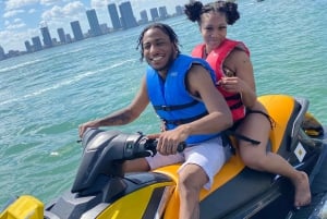 Miami: Aventura guiada de jet ski em Biscayne Bay e Miami Beach