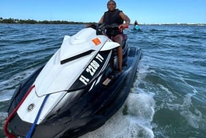 Miami: Alquiler de motos acuáticas en la Bahía de Biscayne y paseo en barco gratis