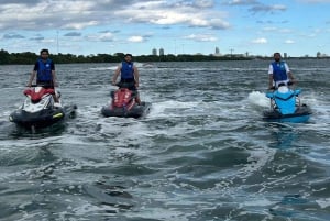 Miami: Alquiler de motos acuáticas en la Bahía de Biscayne y paseo en barco gratis