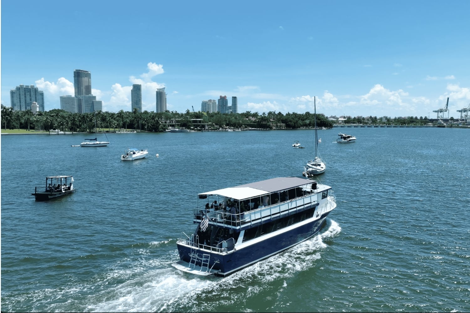 Miami: tour in barca della Millionaire's Row nella baia di Biscayne