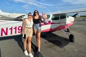 Miami: Downtown Private Airplane Tour with Free soft drinks