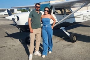 Miami: Tour privato in aereo del centro città con bevande analcoliche gratuite