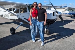 Miami : Visite privée du centre-ville en avion avec boissons non alcoolisées gratuites