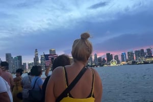 Miami Evening Sunset Cruise Millionaire Homes+Skyline Lights