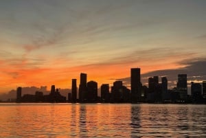 Miami Evening Sunset Cruise Millionaire Homes+Skyline Lights