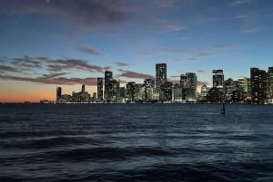 Miami Evening Sunset Cruise Millionaire Homes+Skyline Lights