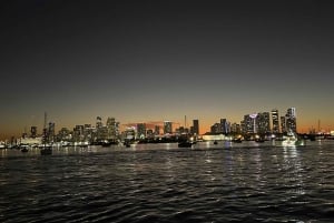 Miami Evening Sunset Cruise Millionaire Homes+Skyline Lights