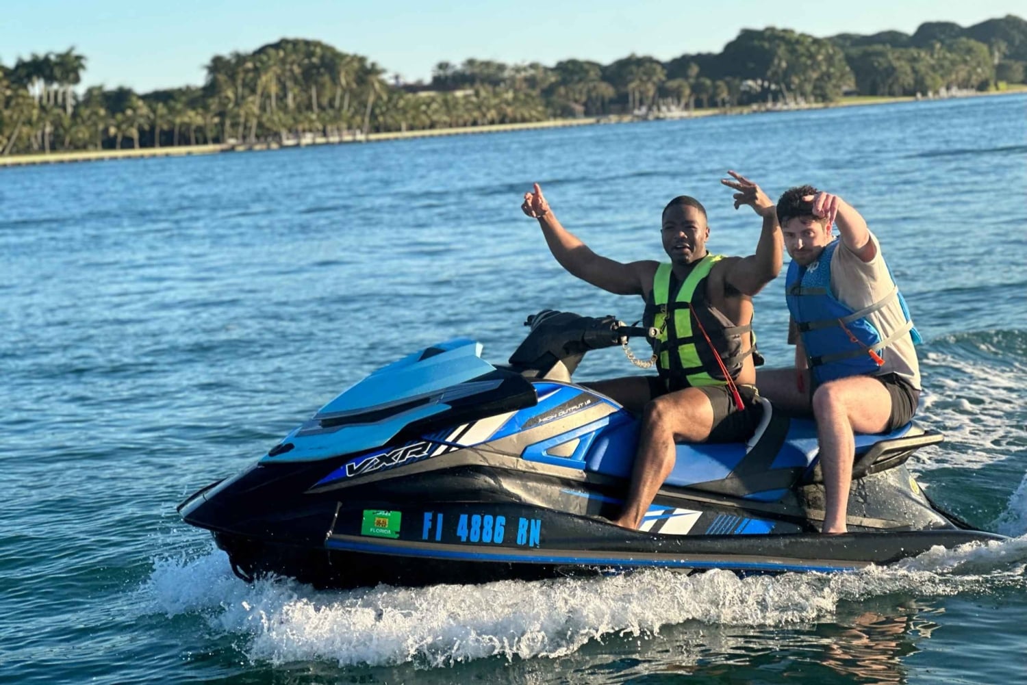 Miami: Jet Ski Adventure with Boat Ride at North Bay Village