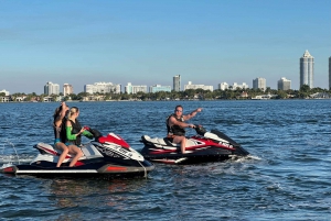 Miami: Avventura in moto d'acqua con giro in barca dal centro della città