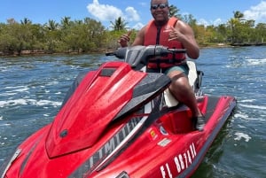 Miami: Aventura en moto acuática con paseo en barco de cortesía