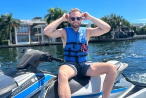 Miami: Jetski-eventyr med gratis bådtur