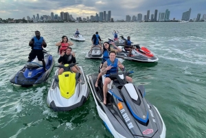 Miami: Jetski-eventyr + gratis bådtur