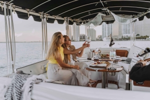 Miami: Luksus E-Bådscruise med vin og charcuteri-bræt