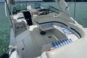 Miami: Power Boat och Sandbar Tour Allt inkluderat