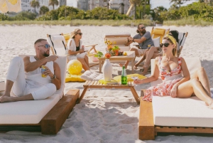 Miami: Privat strandlounge och picknickuppsättning