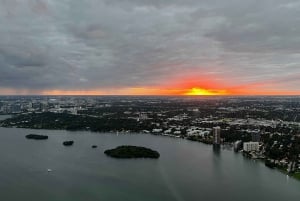 Miami Beach: Privat romantisk solnedgangsflytur med champagne