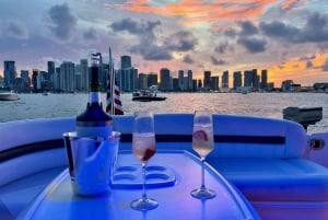 Miami - privat yachtcharter Privat yachtcharter med drinkar