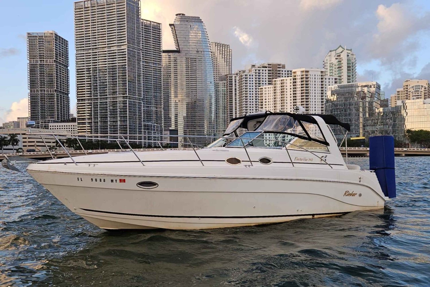 Miami: privéjacht met kapitein en frisdrank