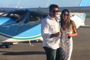Miami: Romantic Private Airplane Tour with Champagne