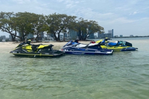 Miami: Eventyr til sjøs! Jetskiutleie + 30 min omvisning med båt inkludert