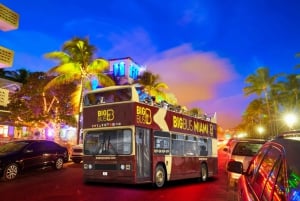 Miami: Sightseeing Open-Top Night Bus Tour met Live Gids
