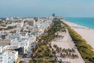 Miami : South Beach, les îles et la ligne d'horizon en avion