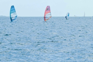 Miami: Windsurfen am Hobie Beach