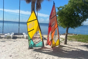 Miami: Windsurfen am Hobie Beach