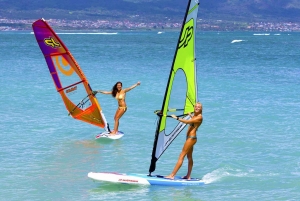 Miami: Purjelautailu aloittelijoille ja asiantuntijoille English: Windsurfing for Beginners and Experts