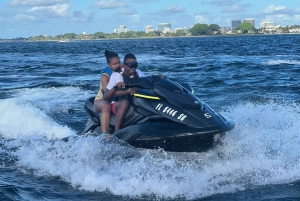 North Bay Village Miami: Miami Bay: Jet Ski Adventure with Boat Ride