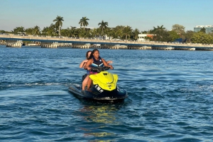 North Bay Village Miami: Miami Bay: Jet Ski Adventure with Boat Ride