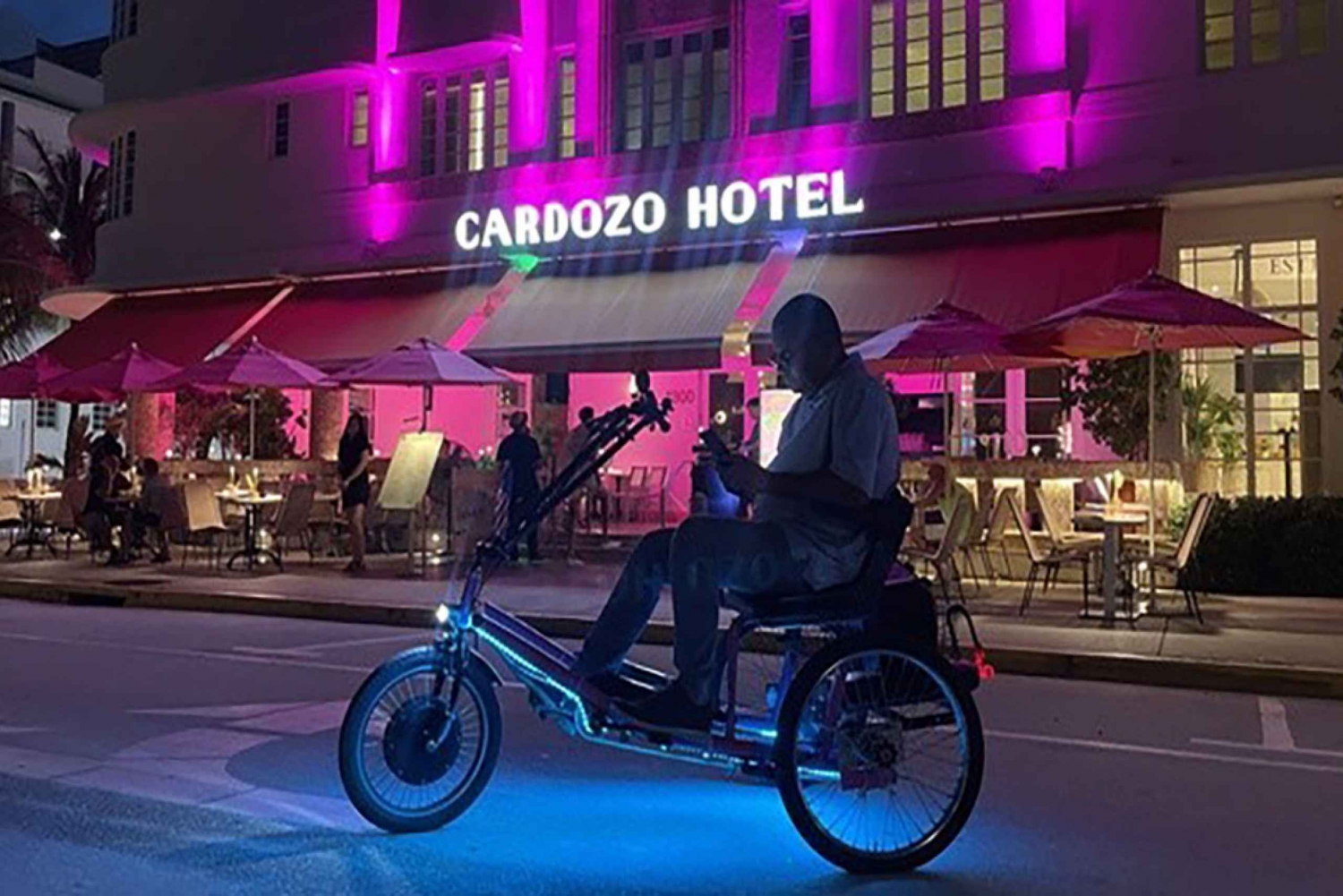 Miami: Evening Panoramic Side-by-Side Electric Trike Tour