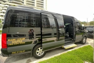 Transfer z lotniska/hotelu Miami do portu w Miami lub hotelu 14 osób