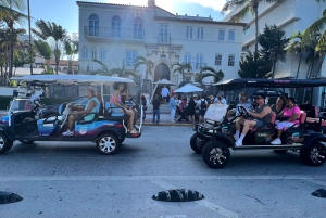 Passeio de carrinho de golfe por South Beach e cruzeiro guiado por Millionaires Row