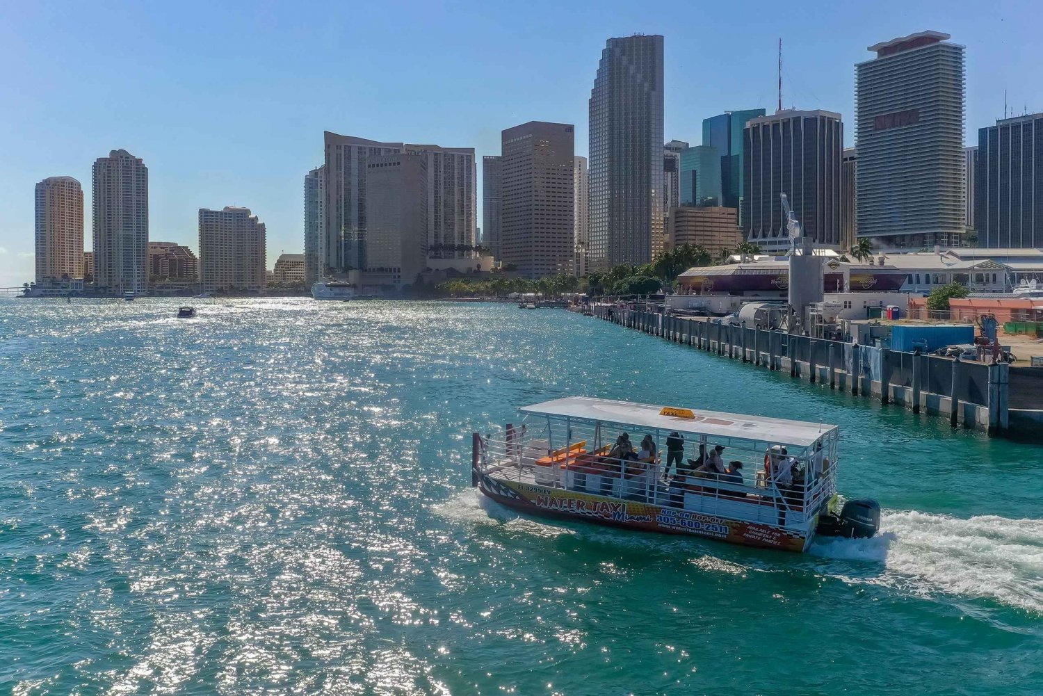 Biscayne Bay båtresa med stopp i Miami Beach och Miami