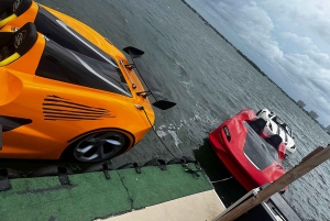 aluguel de carros para esportes aquáticos em miami jetcar/ passeio grátis de barco