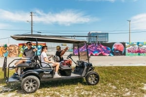 Miami : quartier des artistes de Wynwood en voiturette